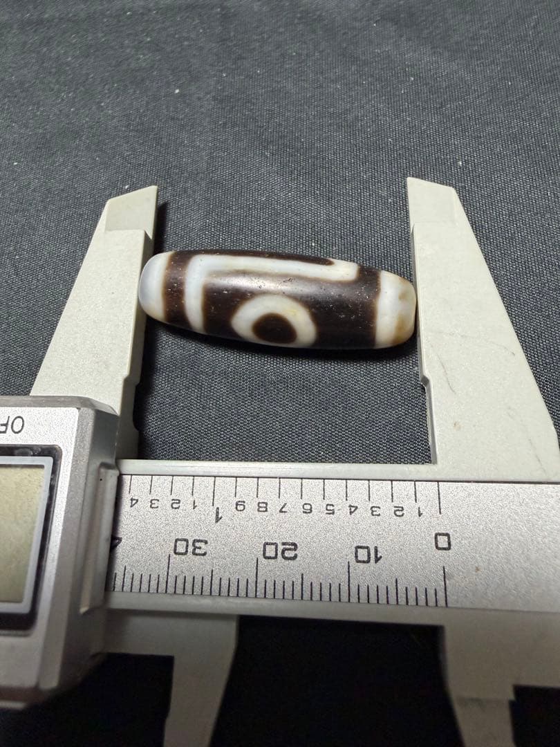 上肯老礦天珠‼️西蔵老礦手工伝承一眼山形天珠