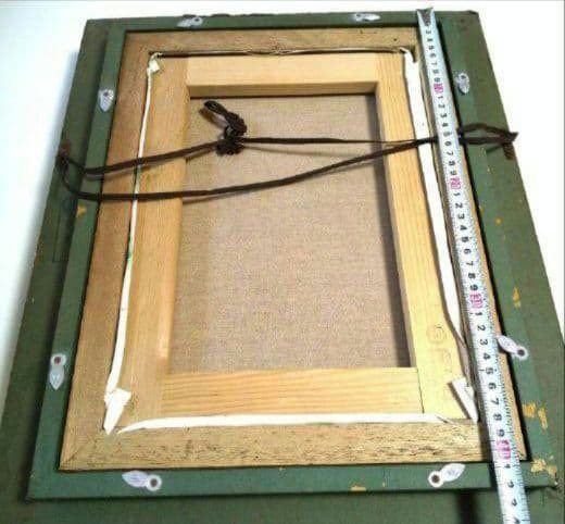 油彩画＆額縁【 F4 】ヴィンテージ アンティーク額縁