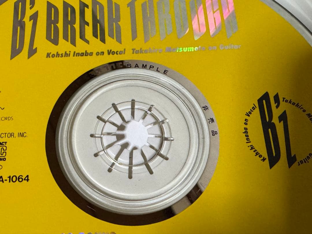 B’z BREAKTHROUGH (初回限定盤) 店頭用 見本盤 サンプル