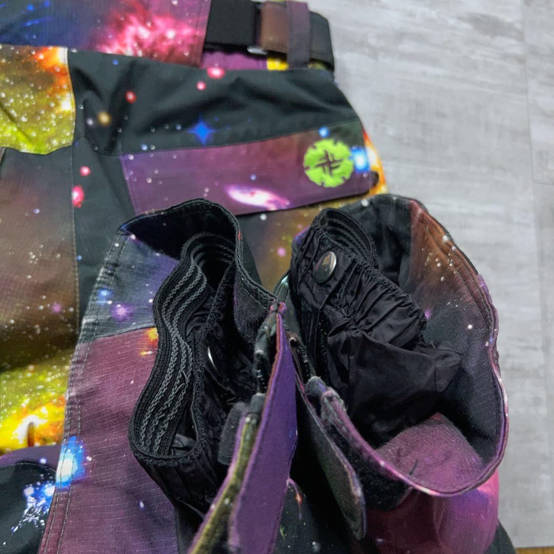 FABLICE ファブリス 総柄 宇宙 スキーウェア フルオープン ジップ S