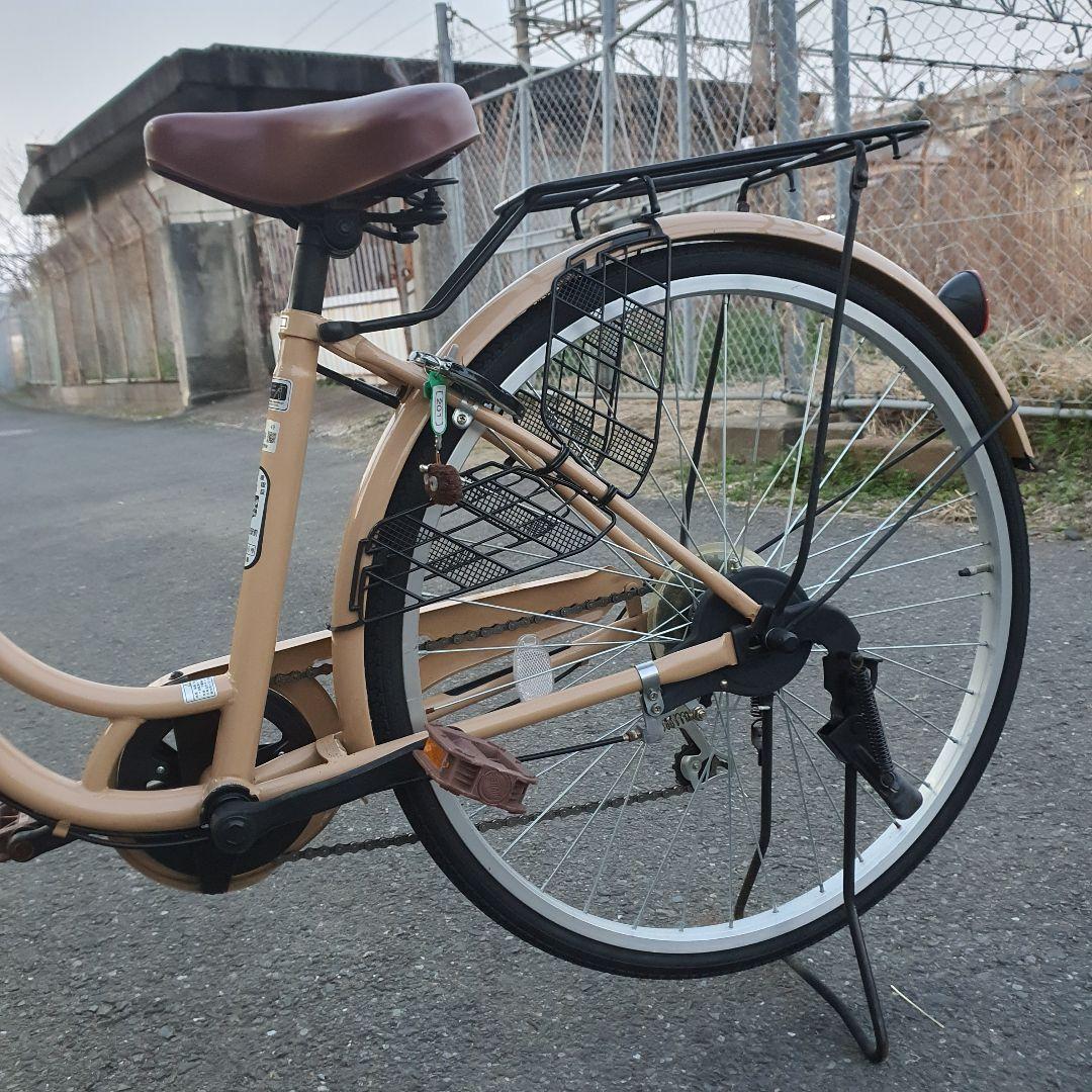 ママチャリ シティサイクル 前面バスケット付き