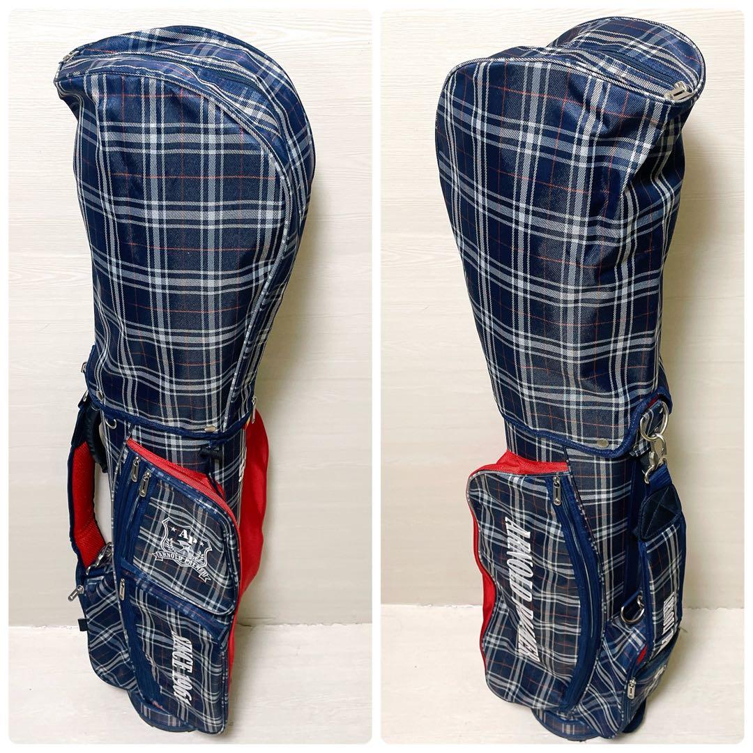 極美品 アーノルドパーマー キャディバッグ タータンチェック ユニセックス