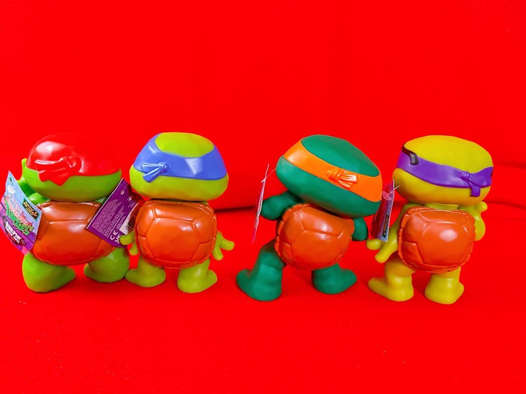 タートルズ ミュータントパニック げっぷ版 ソフビ フィギュア セット