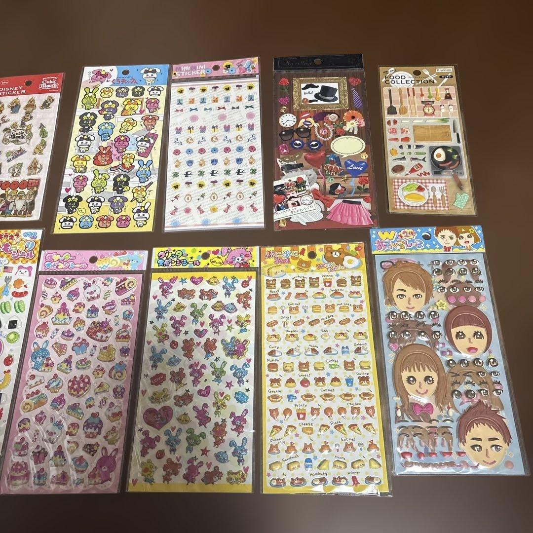 キャラクターシール レトロ　レア　10シートセット