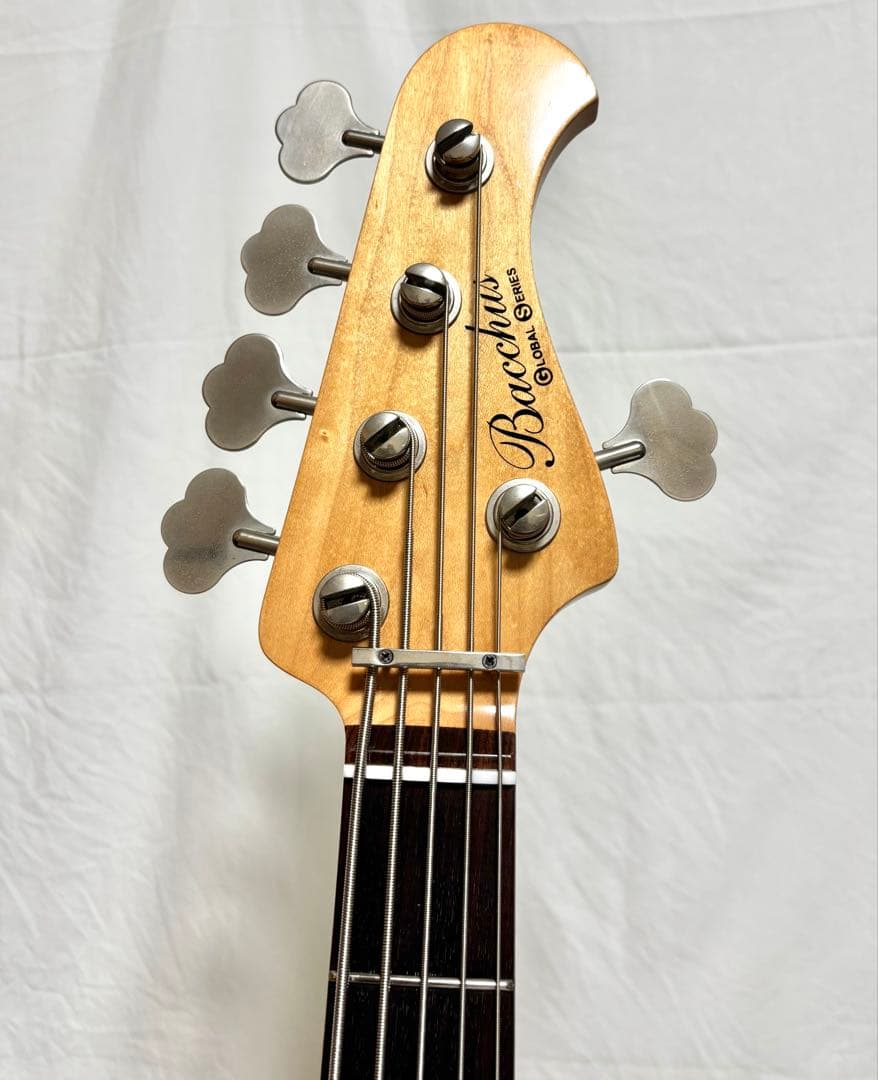 【新品弦張替済】Bacchus 5弦ベース GLOBAL SERIES ジャズベ
