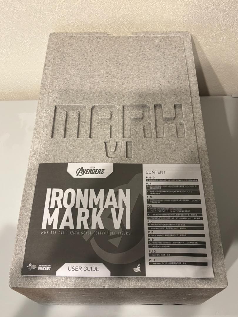 ホットトイズ1/6　アイアンマン・マーク6(ダイキャスト製)