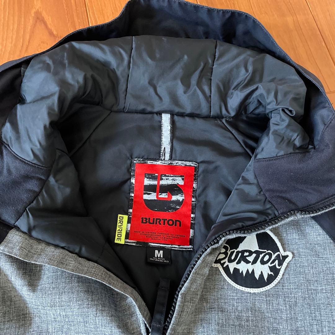 Burton スノーボードウェアセット グレーとグリーン　キッズMサイズ