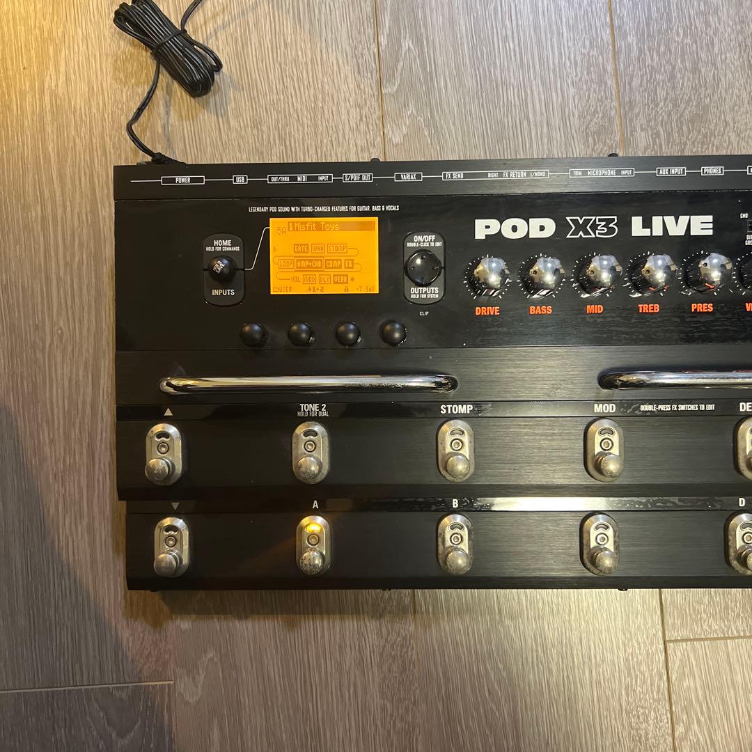 LINE6 POD X3 LIVE マルチエフェクター 通電確認のみ
