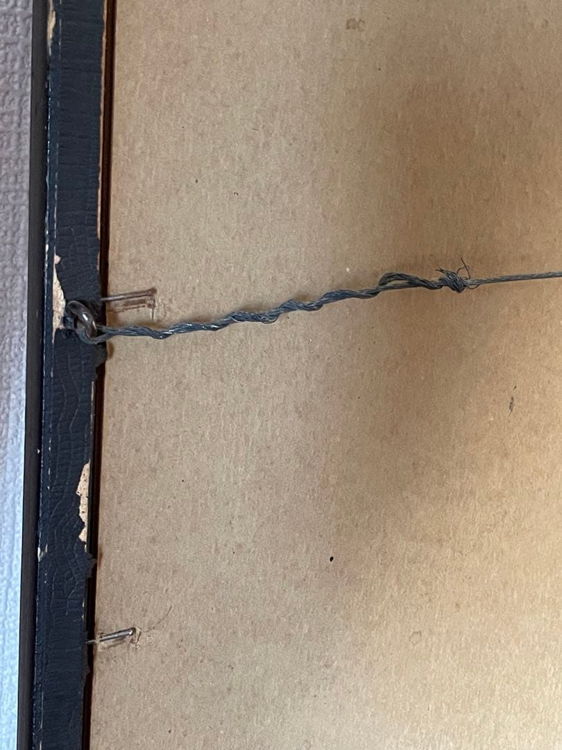 茶*様 50s ビンテージ額装ウォール街NY手書きアート 鉛筆画 作家物ブロカン