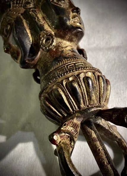 銅器 仏教 明王金剛杵 法器古美術 コレクション品 銅製 工芸品 彫刻装飾品置物