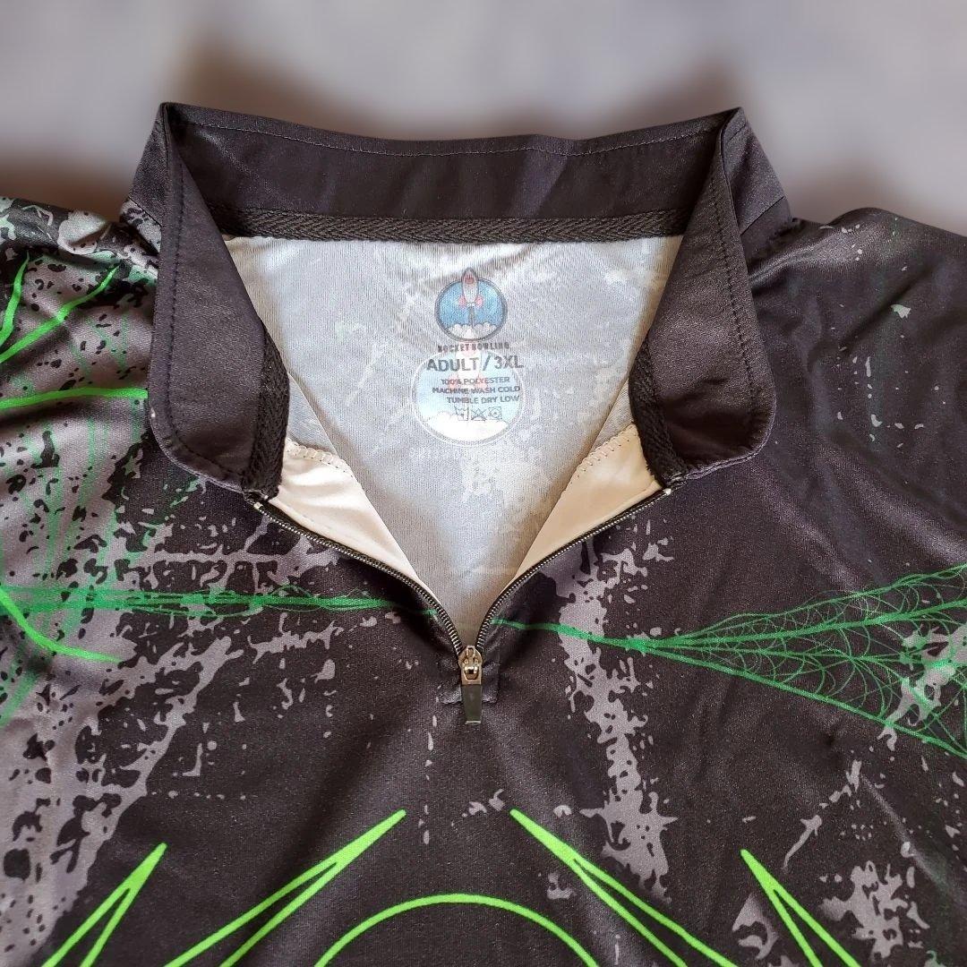 ✨新品✨ボウリングウェア　日本サイズ4XL　ブラックウィドー　ブラック　大きめ