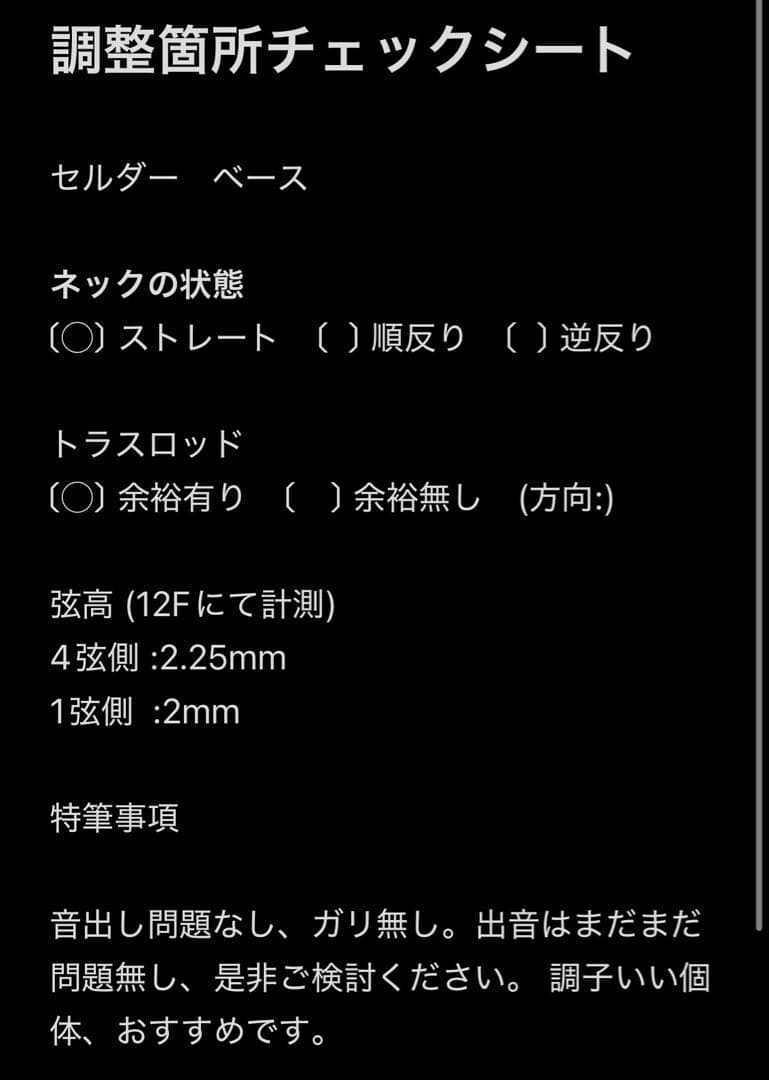 【調整済】selder セルダー　エレキベース　プレベ　新品弦　調子良し！