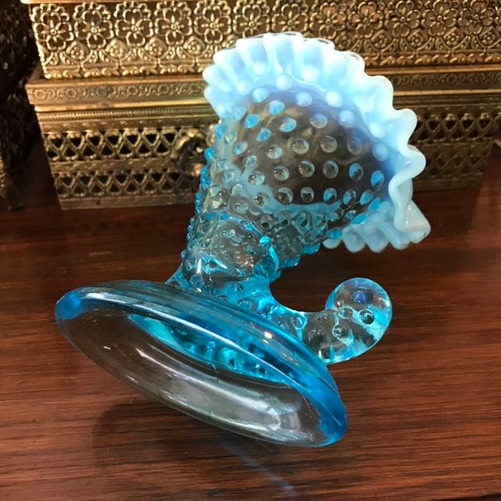 豪華！50's Fenton　フェントン　 ブルーオパールセントアンティーク
