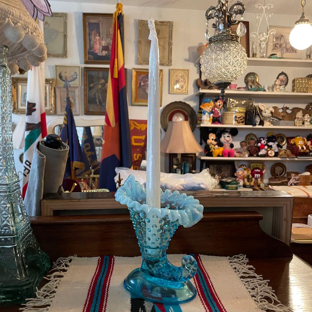 豪華！50's Fenton　フェントン　 ブルーオパールセントアンティーク