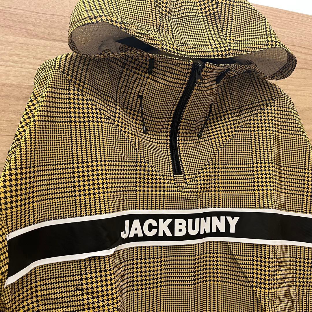 新品★25,300円 ジャックバニー ナイロンタフタ防風フーディブルゾン 黒黄L