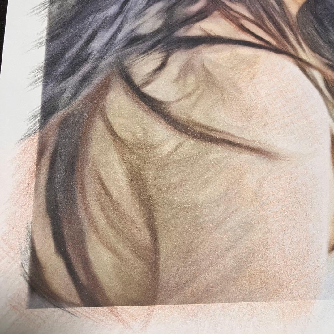 女優画20 額装品　額縁寸法32.7㎝×24.0㎝×1.5㎝　定款付　京藤夏樹