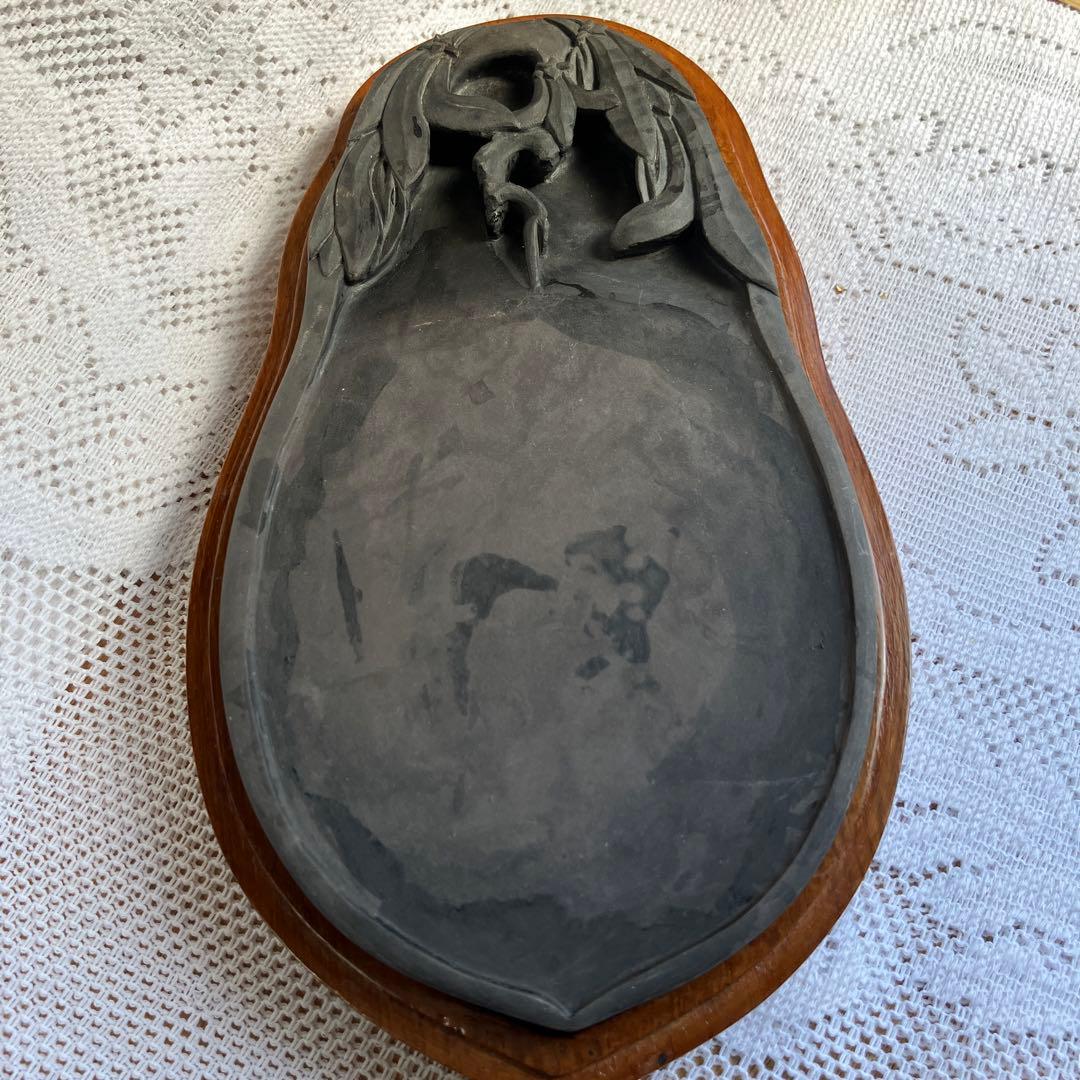 中国伝統工芸　端渓硯　木製ケース入り