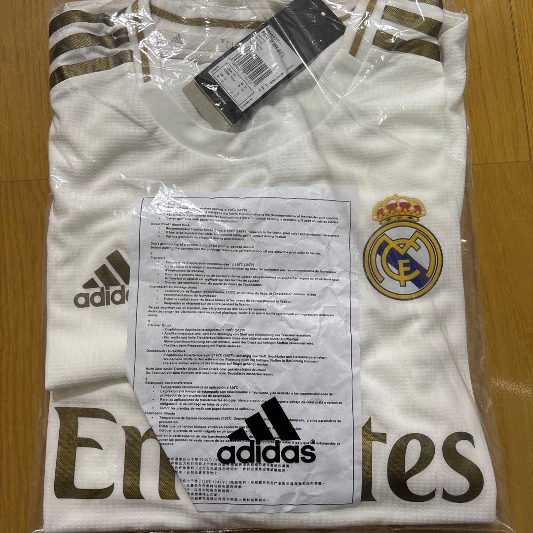 ＊背番号なし レアルマドリード ユニフォーム 19-20 長袖 オーセンティック