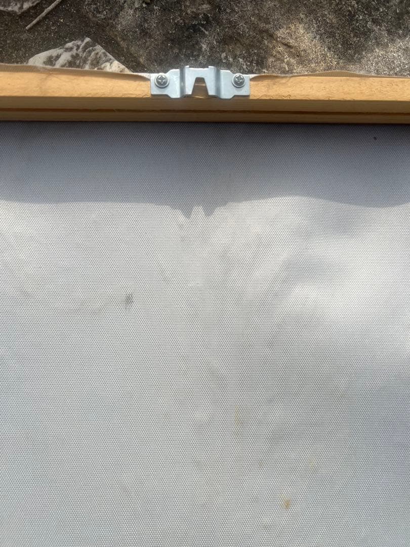 油絵　ゴッホ　《夜のプロヴァンスの田舎道（糸杉と星の見える道）》額なし　木枠のみ