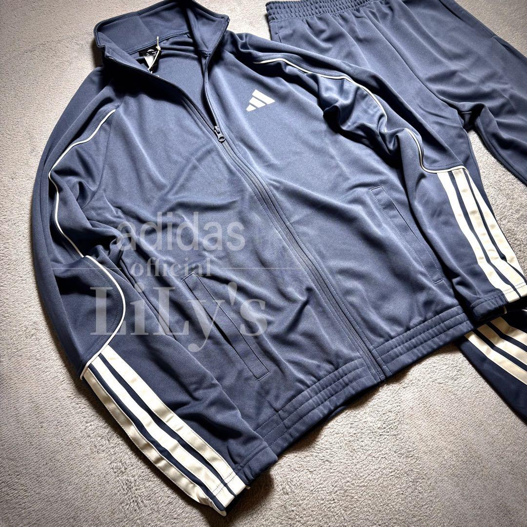 【2XLサイズ】adidas上下セットアップ　トラックスーツ　青　ブルー　新品