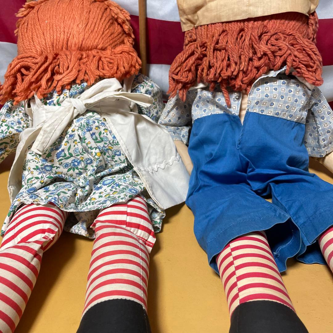 302♡ラガディ・アン＆アンディ　ジョジーン社　アンティークドール　ペア