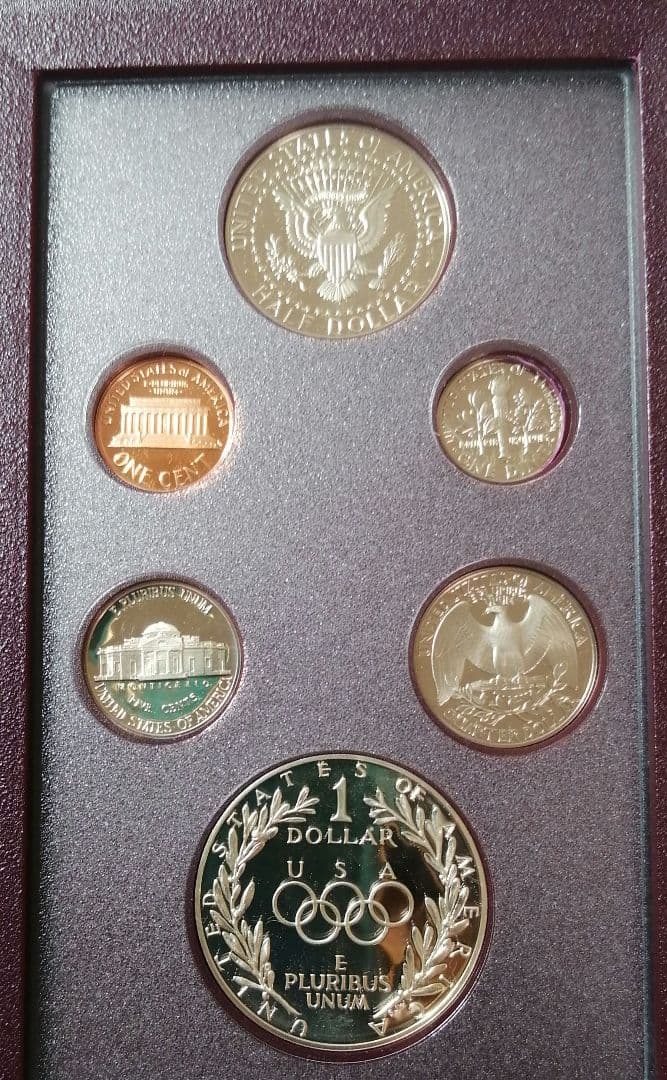1988年アメリカプルーフ貨幣セット。