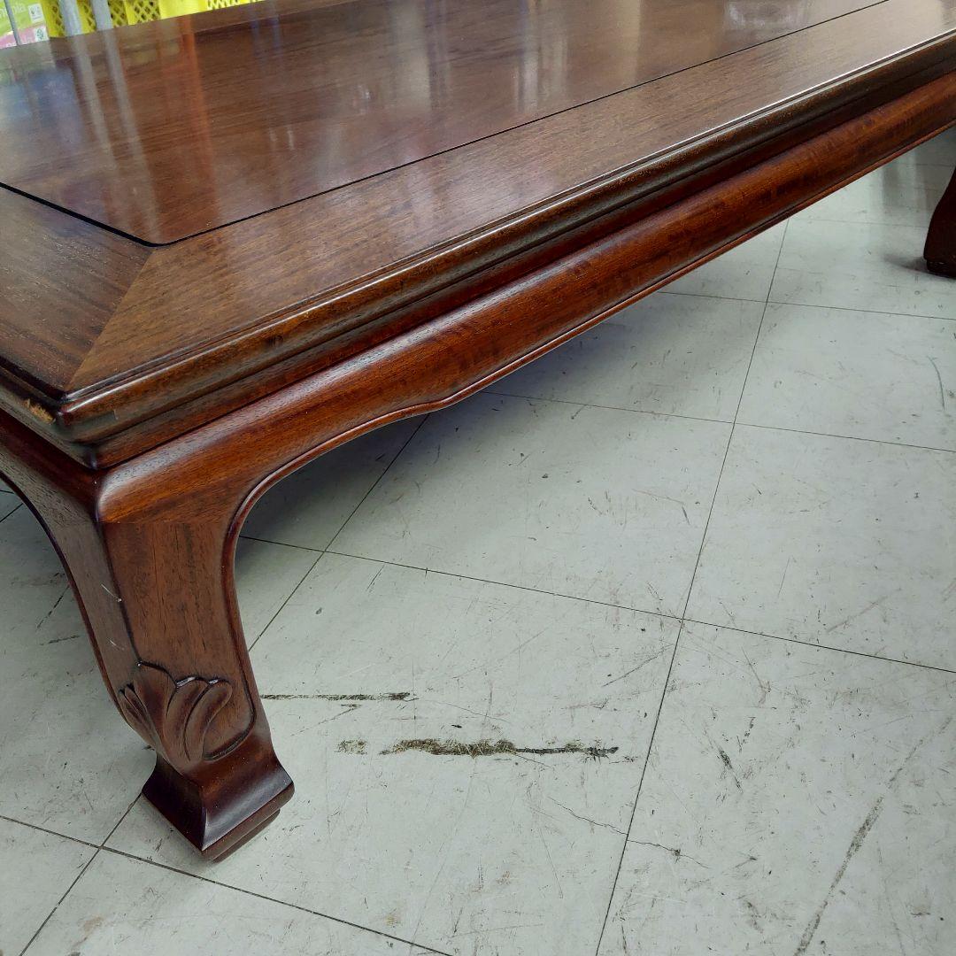 中森喜三郎作 座卓 花梨 天然木 座敷机 ローテーブル 作家物 伝統工芸 漆塗り