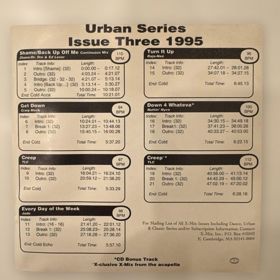 洋楽 X-Mix Urban Series 3 & 12 & XL THE FIRST