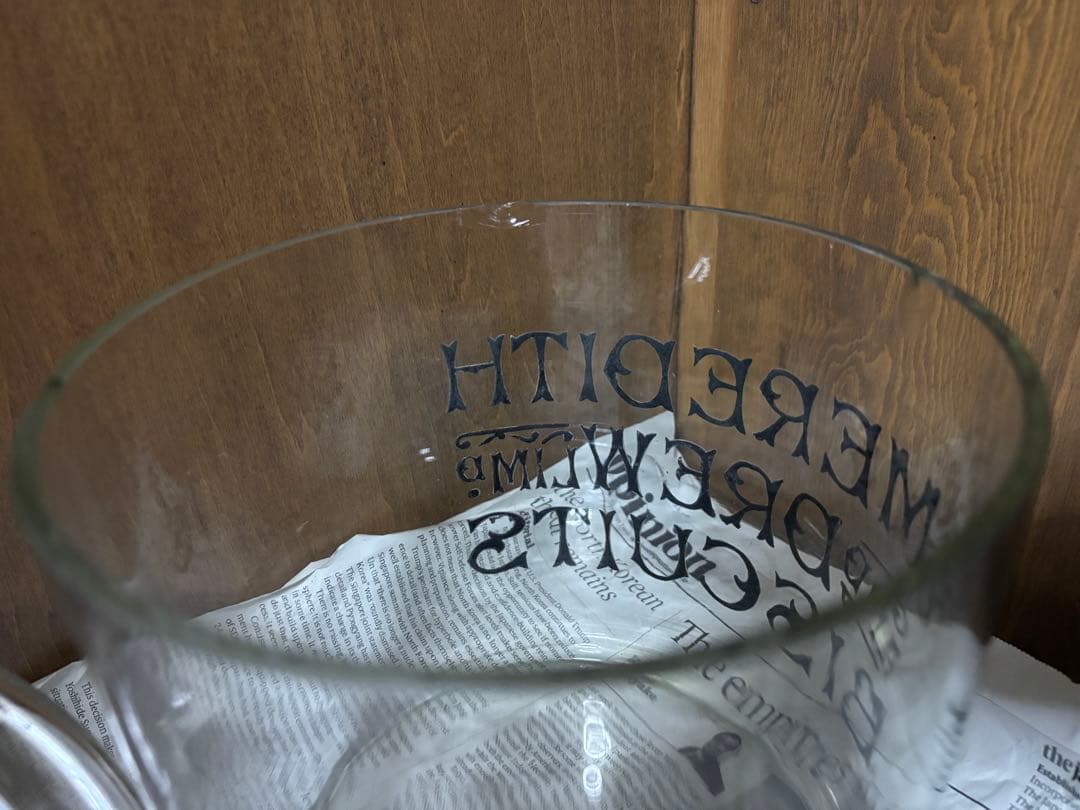 ガラスジャー ブルーダブルライティング