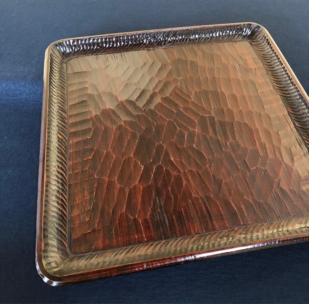 《レ》伝統工芸 讃岐彫 四方膳6客 讃岐膳 盆 刳抜 251201お2