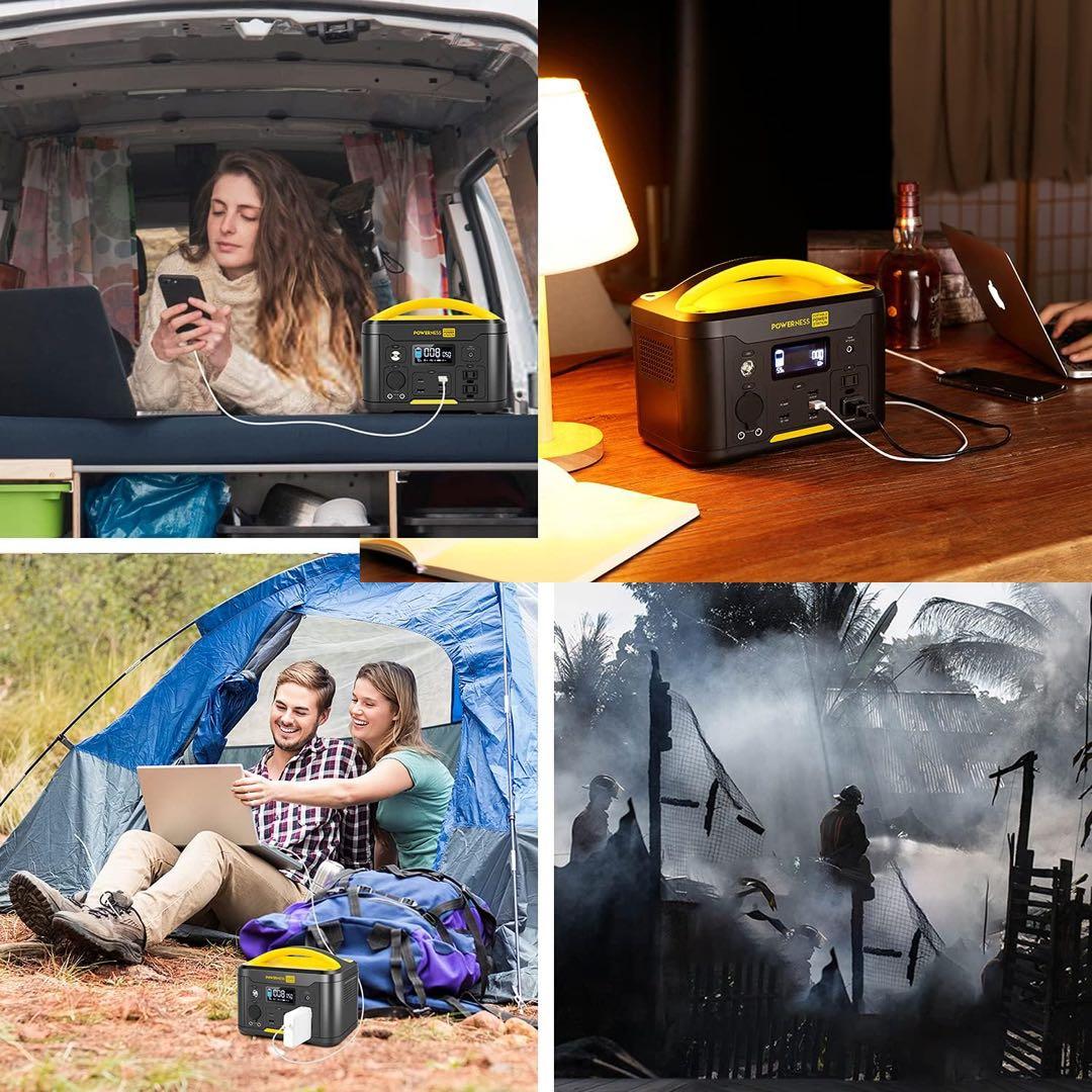 POWERNESS ポータブル電源 U500大容139200mAh/515Wh