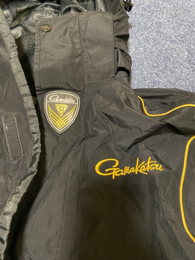 【がまかつ】 ゴアテックスレインスーツ GM-3412 上下セット LLブラック