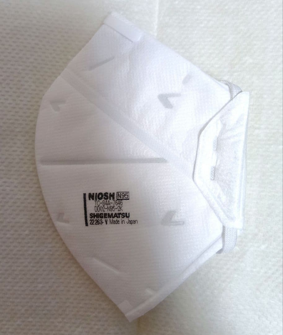 100枚 N95 重松製作所 使い捨て式 防塵マスク DD02-S2-2K