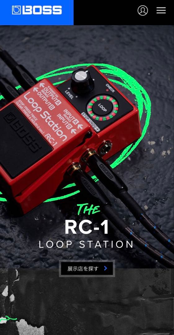 【BOSS】 Loop Station RC-1 動作確認のみ新品