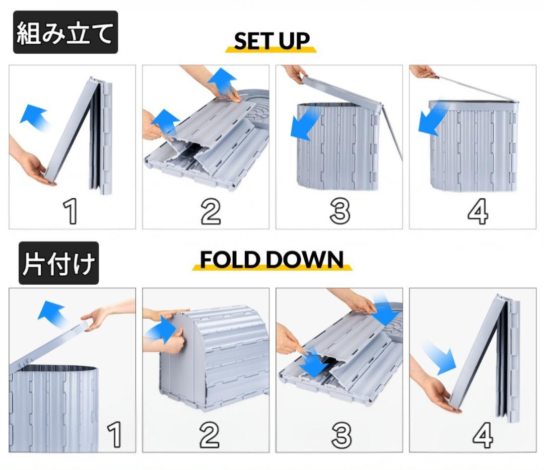 携帯トイレ1個 凝固剤10g500個 汚物袋500袋 カーキ 防災グッズ 簡易