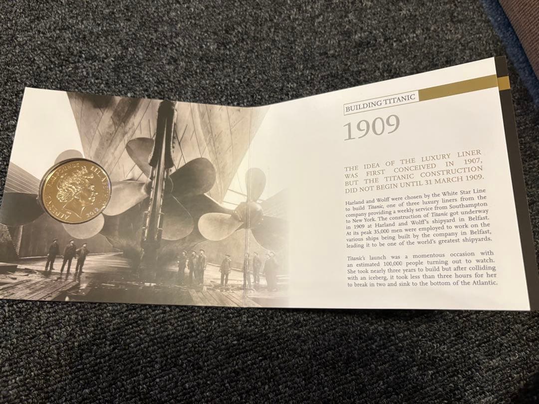 2012年 オルダニー「RMS Titanic 100周年記念 5ポンド」