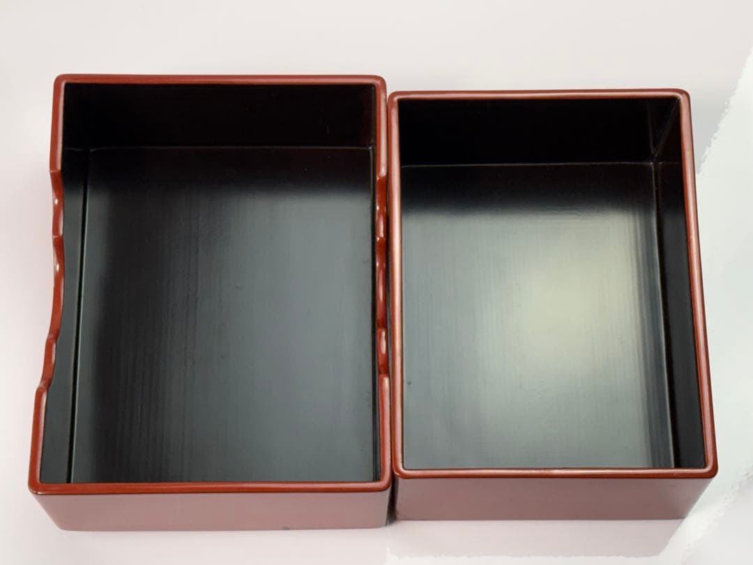 【未使用】時代漆芸 木製 菊紋蒔絵 螺鈿象嵌箱 蓋物 小物入れ R7112344