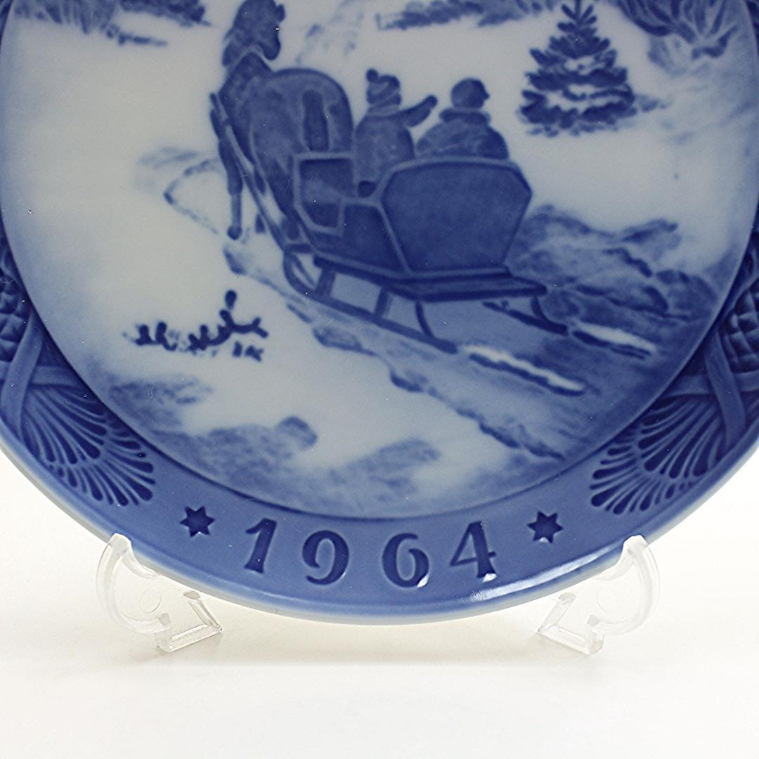 1964年　クリスマスツリーを採りに行く　イヤープレート　ロイヤルコペンハーゲン