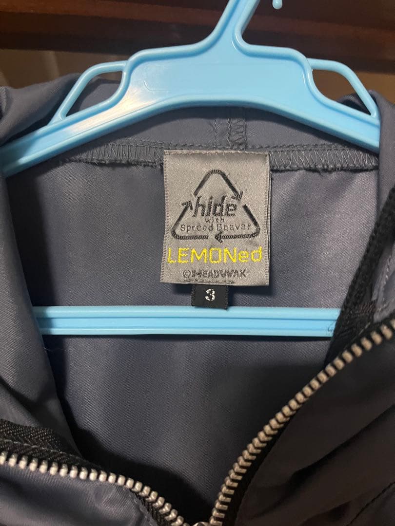 hide ラインパーカー hide刺繍ver. イエローLEMONed SHOP