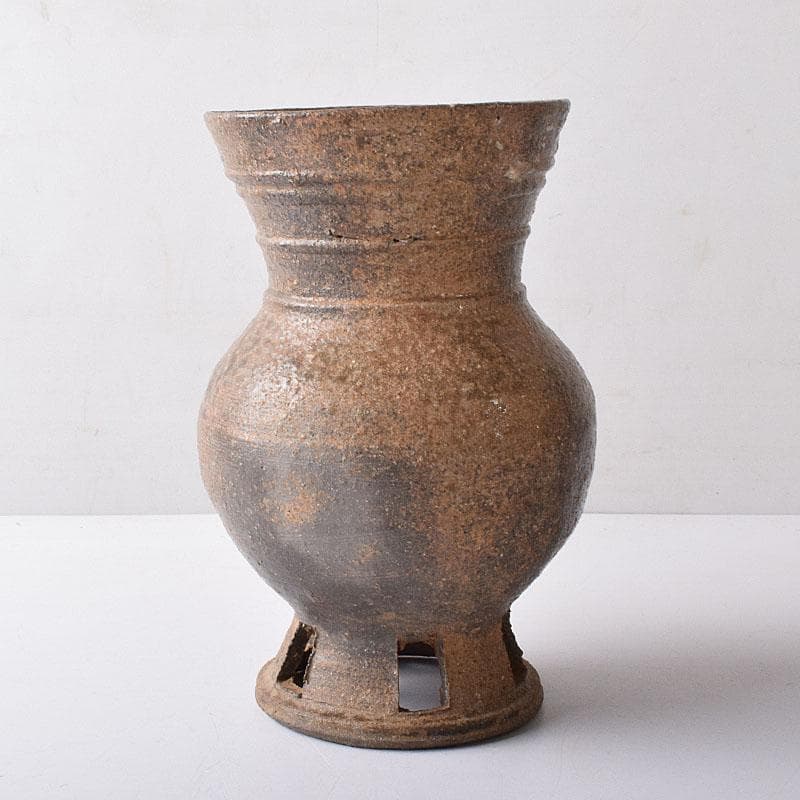 朝鮮美術　須恵器　新羅土器　新羅無細土　壷　時代箱　M　R8358