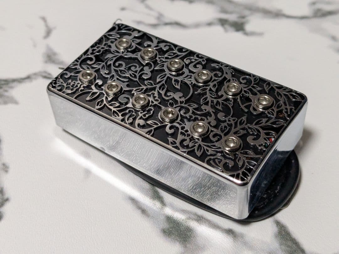 アルニコV 　白銅プレート　4芯　 ヘクサポールピース　装飾カバー　ハムバッカー