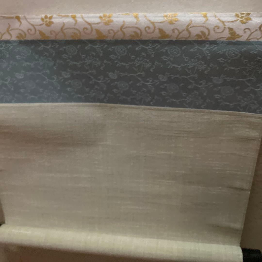 茶道具　掛け軸　画讃　一滴潤乾坤　田植えの図　大徳寺　雲澤禅寺　足立泰道和尚