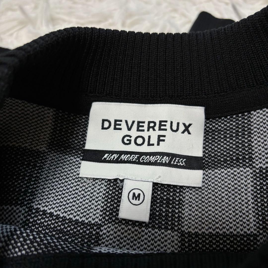 最新作 devereux golf ニットセーター チェッカー クルーネック