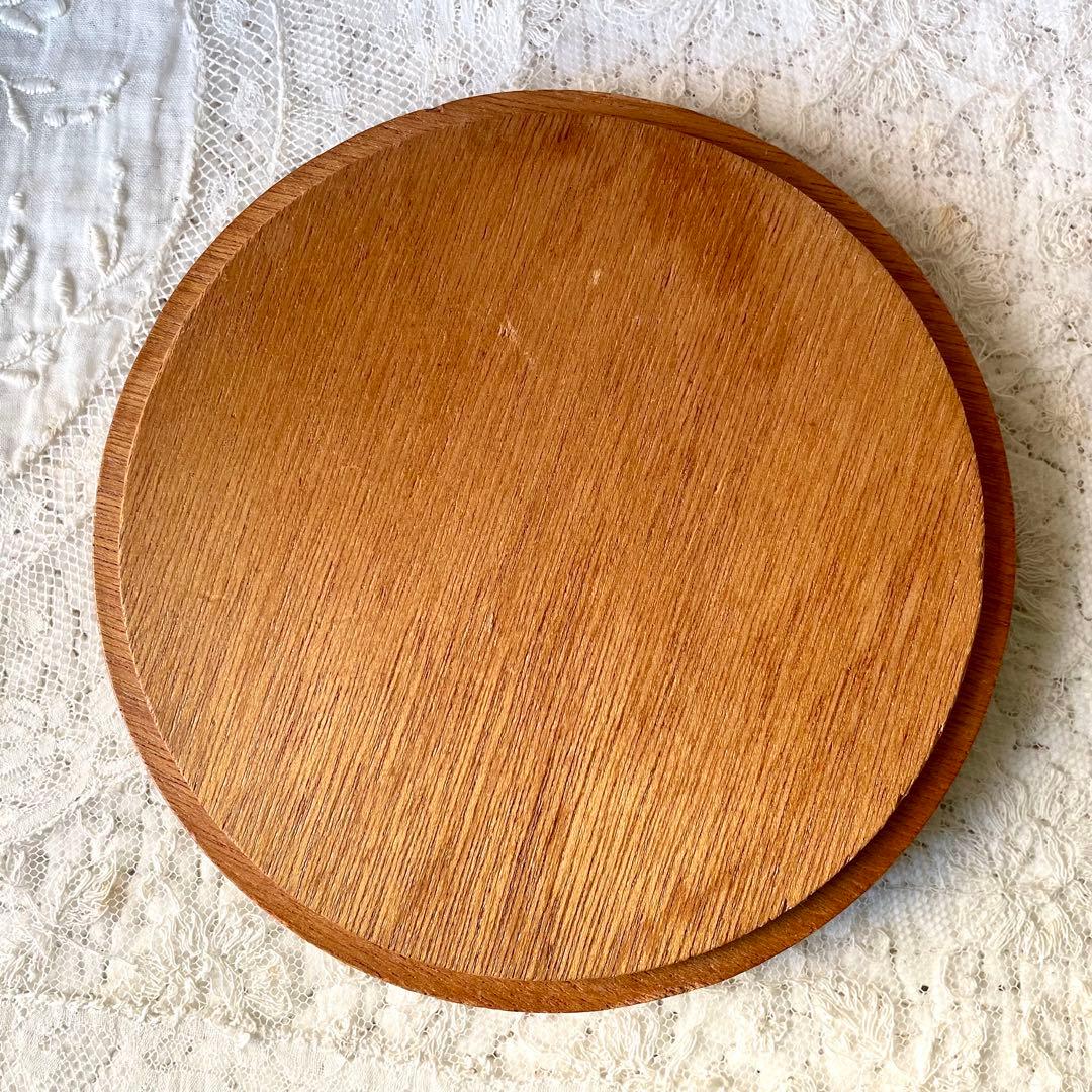 木製蓋付きビスケットジャー　キャニスター入れ持ち手ハンドルヨーロッパヴィンテージ