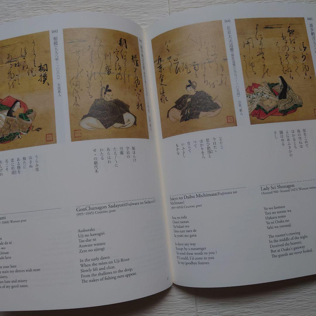 【値下げ】美術複製 百人一首色紙　狩野探幽画