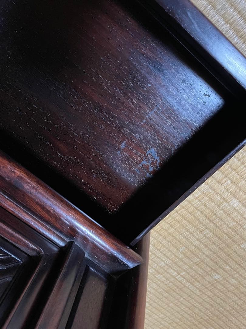 茶棚　アンティーク家具　唐木　花梨　紫檀　収納棚　中国家具　骨董品　古美術品