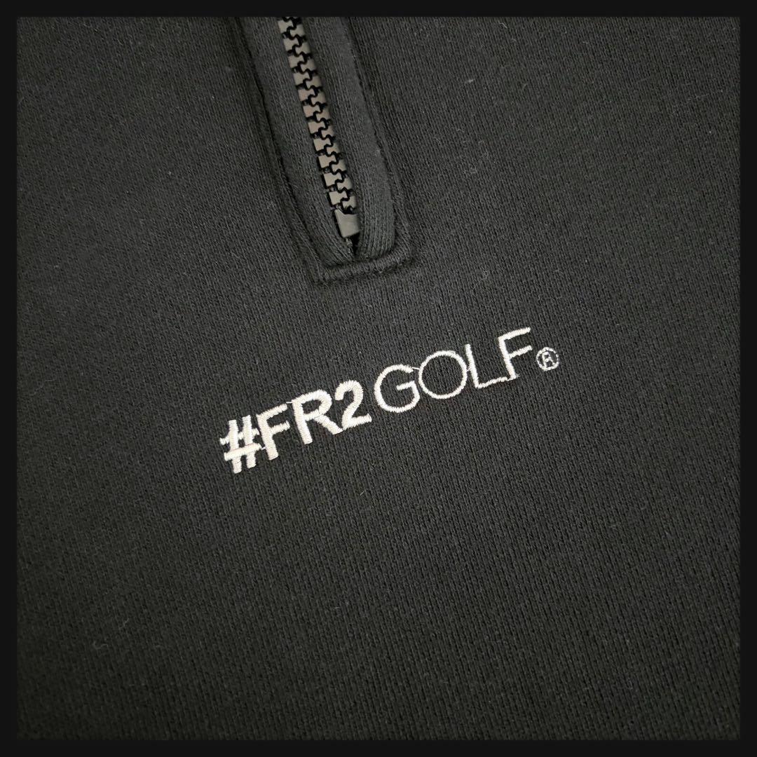 【即完売モデル】FR2 ゴルフ サークルロゴ 刺繍ロゴ ハーフジップスウェット