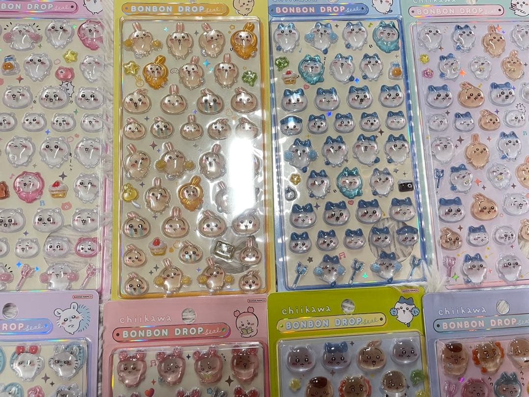 【正規品】ちいかわ　ボンボンドロップシール　コンプリート　第一弾　第二弾