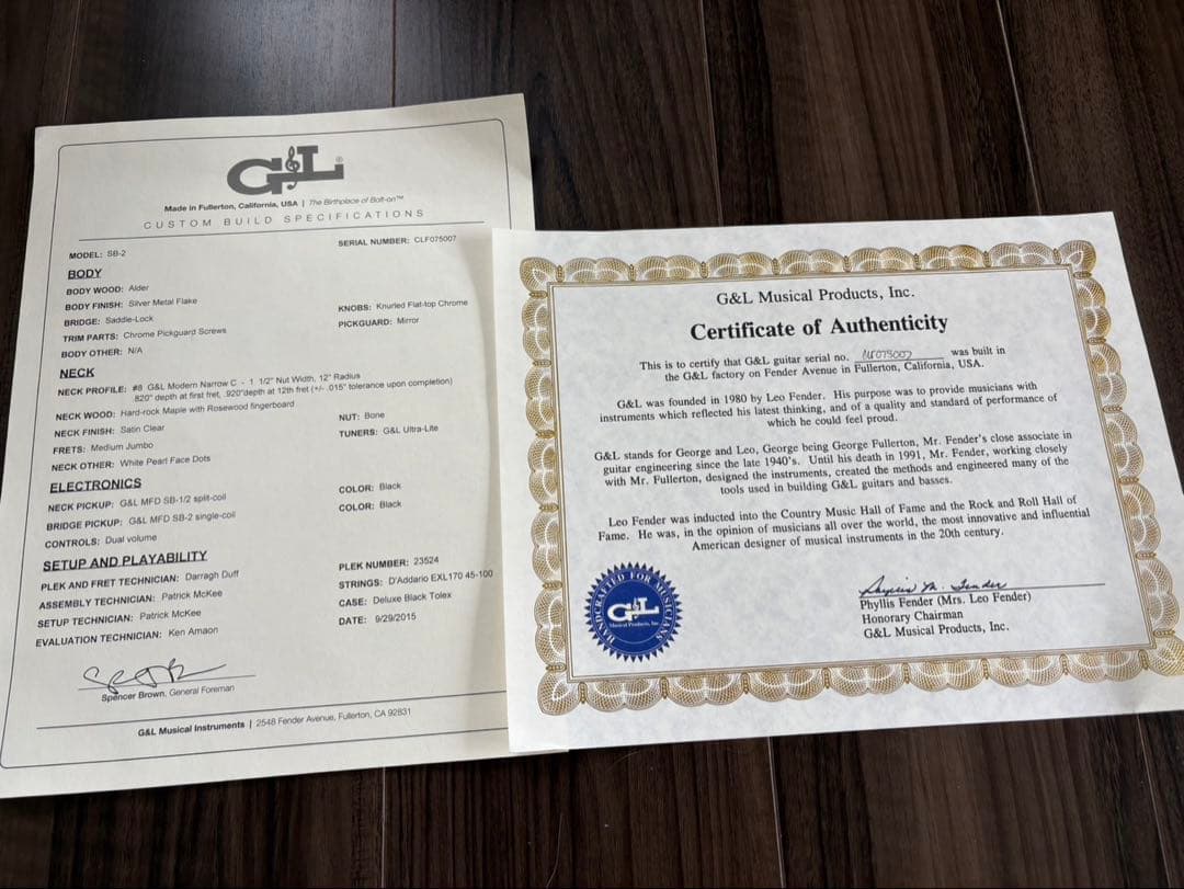 G&L SB-2 ベース