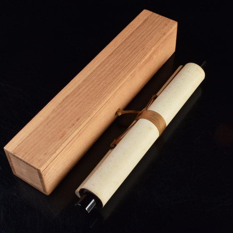 掛軸　前大徳　紫野　小林太玄筆　利休居士像　和光画賛　共箱　C　8863A